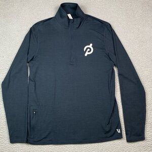 Vuori Men's Size M Black Ease Performance 1/2 Zip Pullover Shirt Medium Peloton